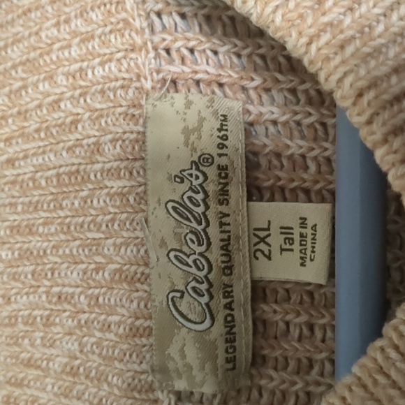 Cabela's Fisherman Henley Sweater 2XLT - Picture 2 of 6